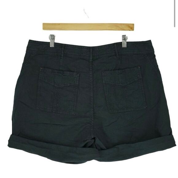 Anthropologie The Wanderer Womens Utility Shorts Navy Sz 30 Cargo Cuffed Hem - Picture 7 of 9